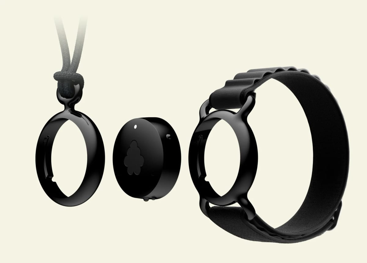 Fieldy 3 shown as a pendant, device, and watch accessory