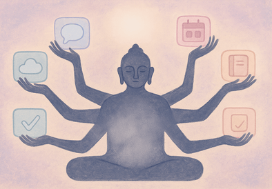 Illustration for six best practices for using AI meeting recorders productively