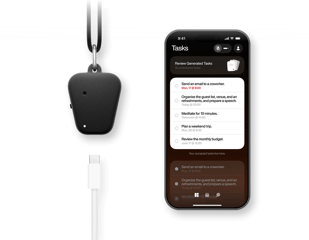 Fieldy device and mobile app mockup